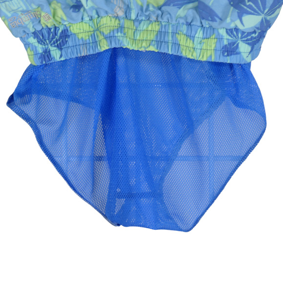 Columbia PFG Blue Swim Trunks Boys Medium 10 12 Elastic Mesh Fish Reels Squid - Picture 6 of 7